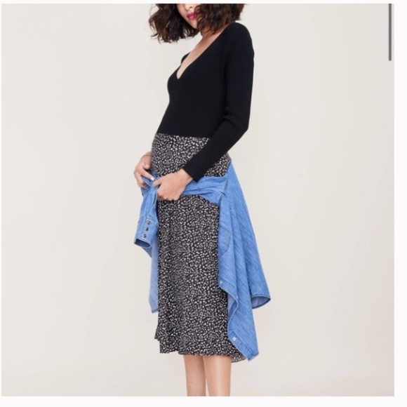 Hatch Black and White Patterned Skirt - Picture 9 of 9